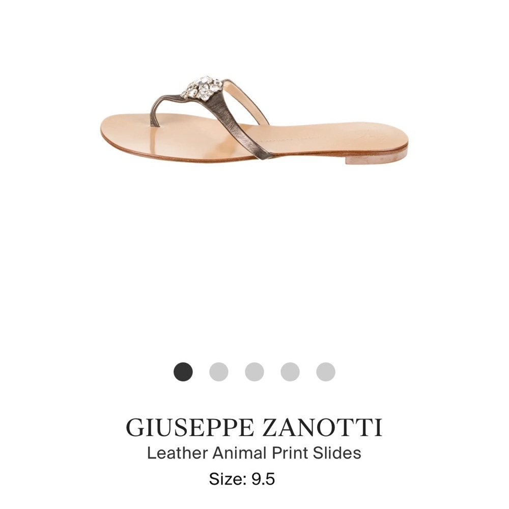 Women’s Giuseppe Zanotti Crystal Accent Slides Size: US 9.5 IT 39 1/2.